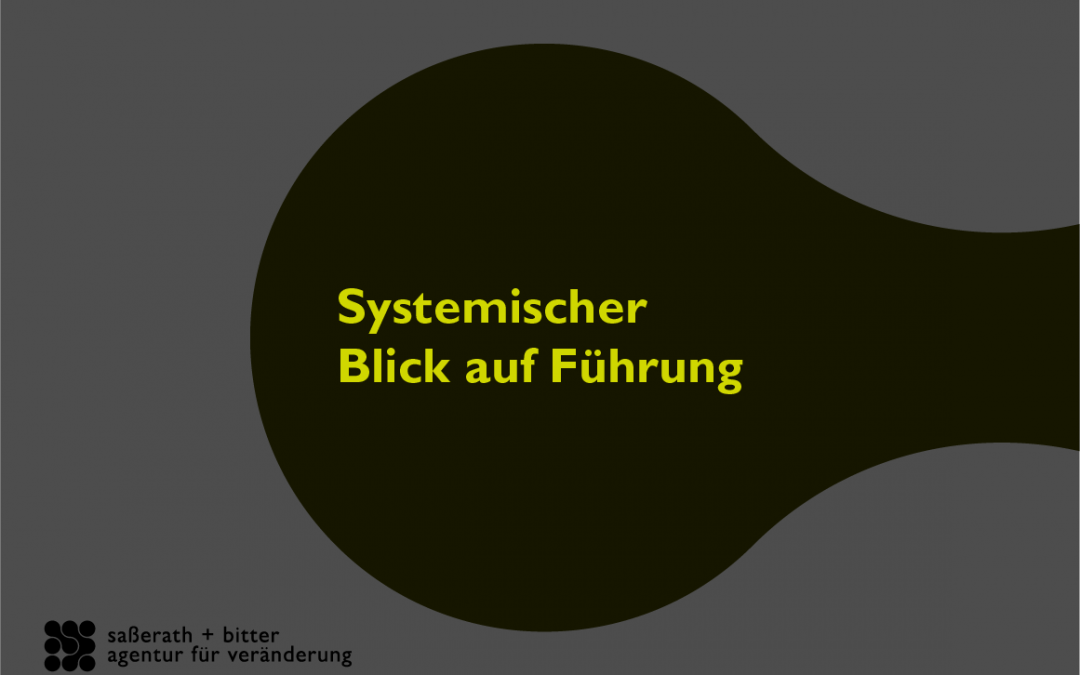 Warum Organisationen führen – nicht einzelne Personen