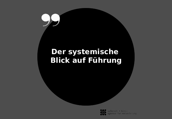 Der systemische Blick auf Führung